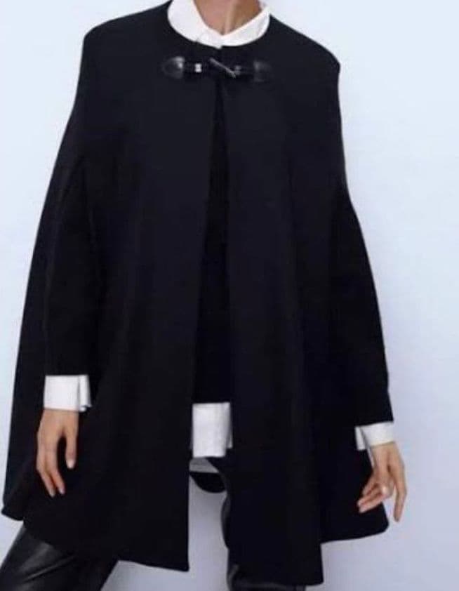 ほぼ未使用！ZARA×MANTECO ポンチョコート ケープ M ブラック