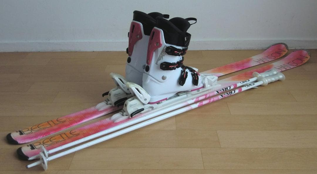 ■■送料無料■HANSON■女性用スキーセット■155/25.5■WAX済■■