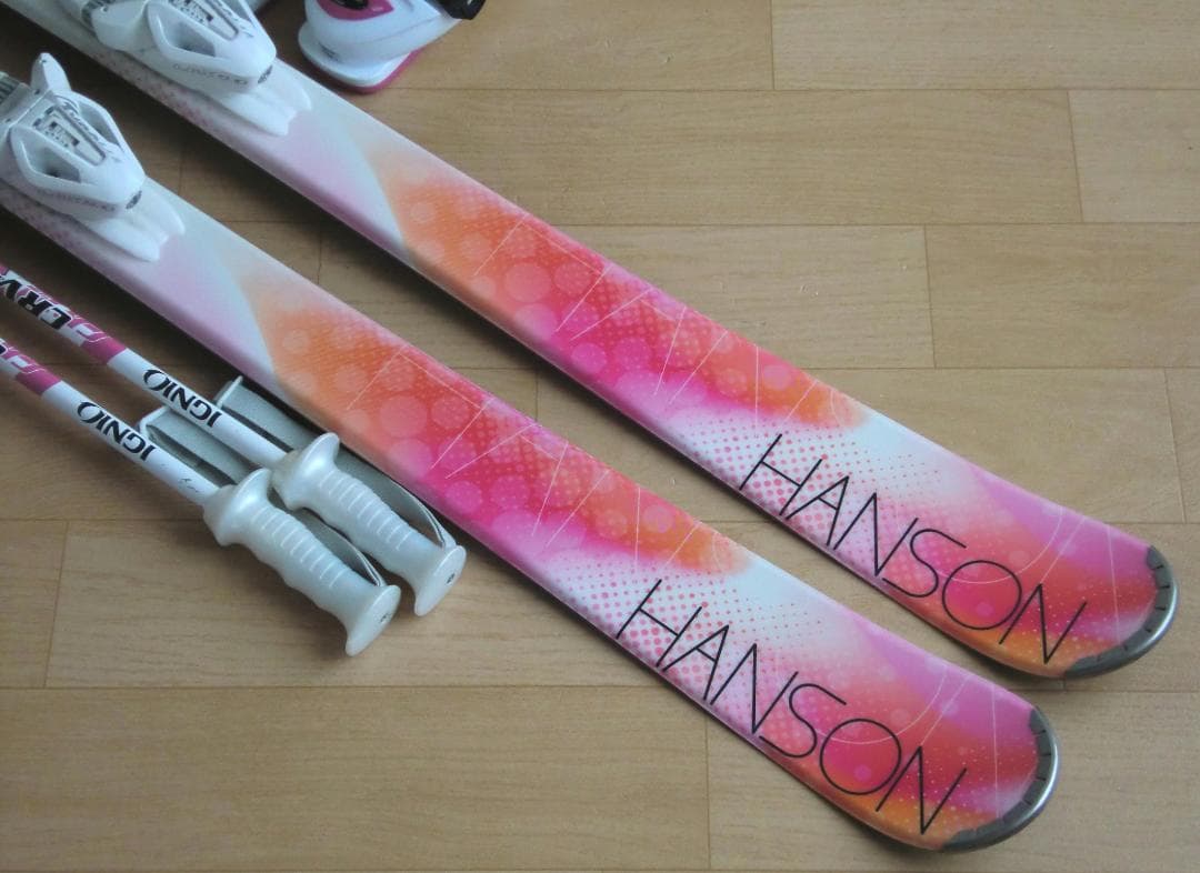 ■■送料無料■HANSON■女性用スキーセット■155/25.5■WAX済■■