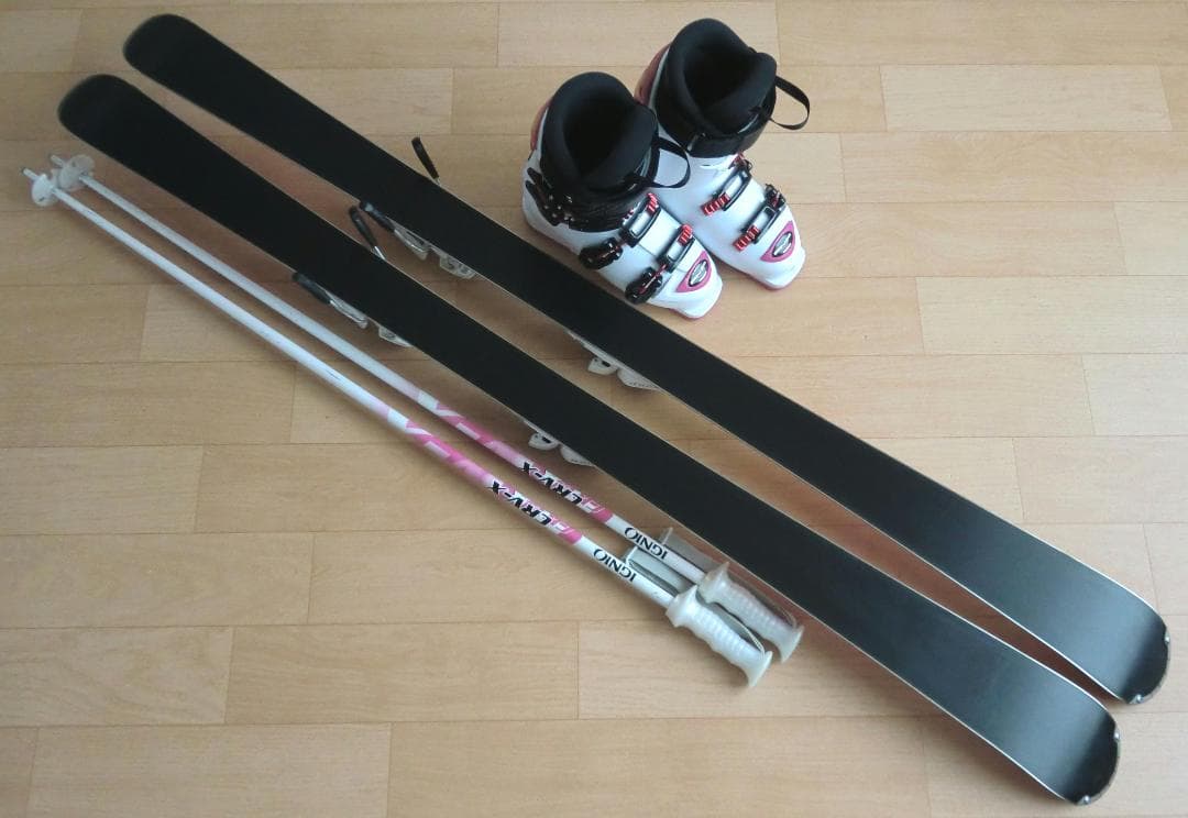 ■■送料無料■HANSON■女性用スキーセット■155/25.5■WAX済■■