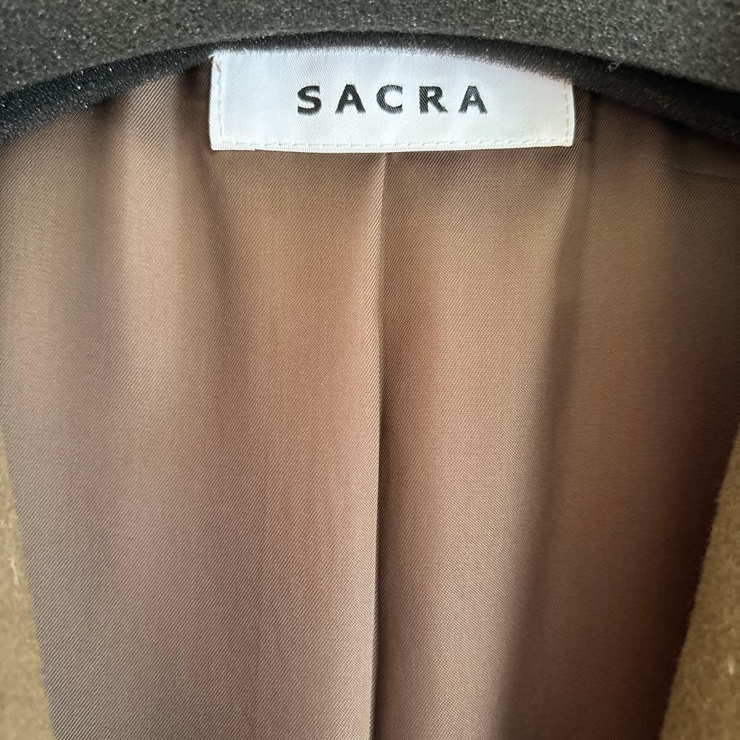SACRA ASH KHAKI チェスターコート 38 サクラ