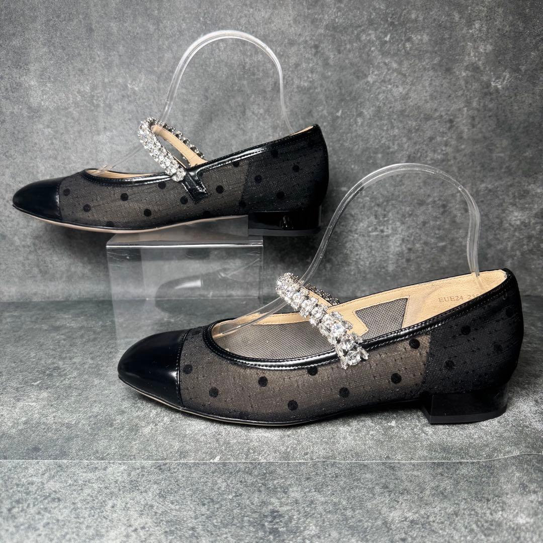 新品 STACCATO ドットヌーディー メリージェーン定価22500 23.5