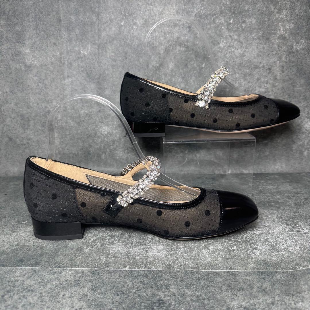 新品 STACCATO ドットヌーディー メリージェーン定価22500 23.5