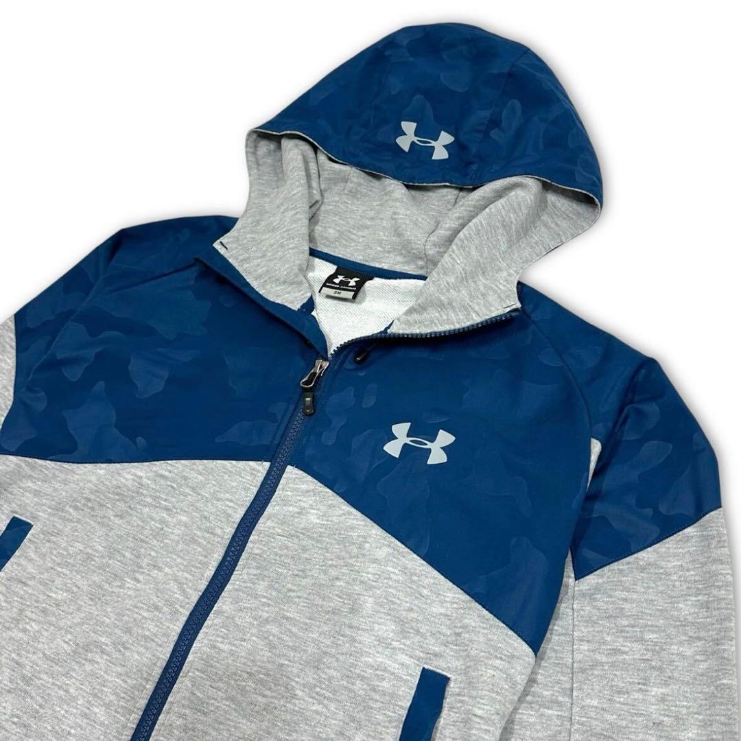 【完売品‼️】UNDER ARMOUR ジャージ上下 パーカー パンツ 灰迷彩SM