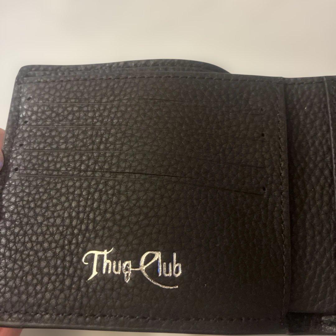 Thug Club 二つ折り財布 黒