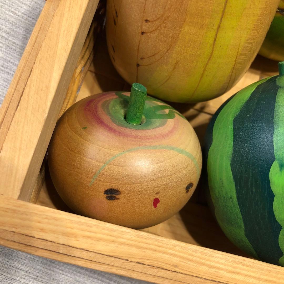 ひろえこけし 創作こけし 野菜 果物 14個