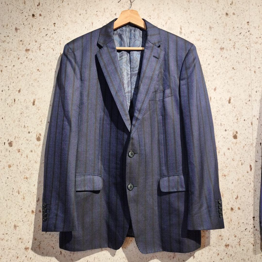 難あり　ETRO ストライプ柄 セットアップスーツ　エトロ