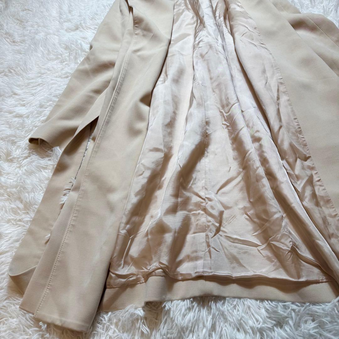 ねこじゃらし様美品 アナイ ダブルクロスフードコート ウエストリボン ガウン