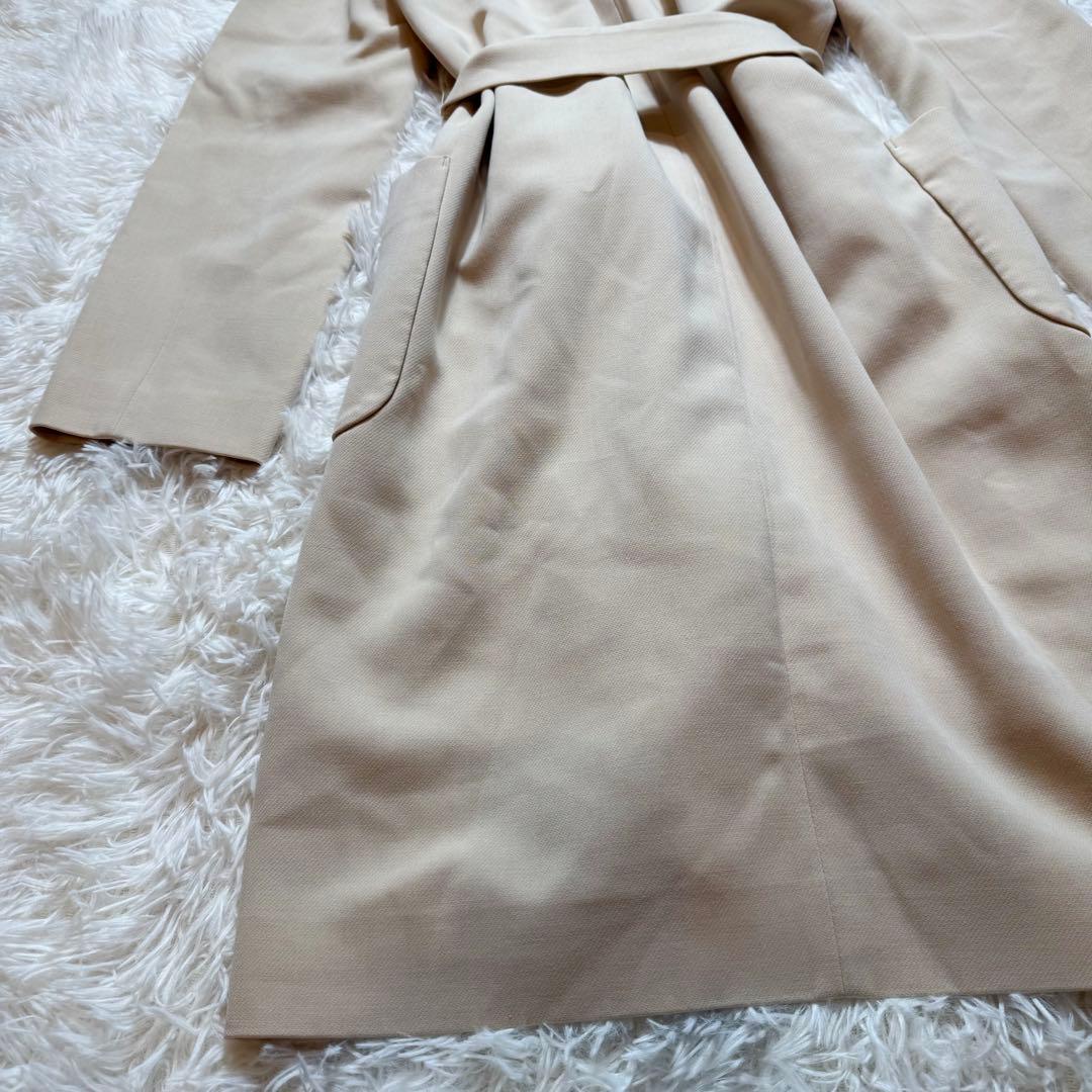 ねこじゃらし様美品 アナイ ダブルクロスフードコート ウエストリボン ガウン