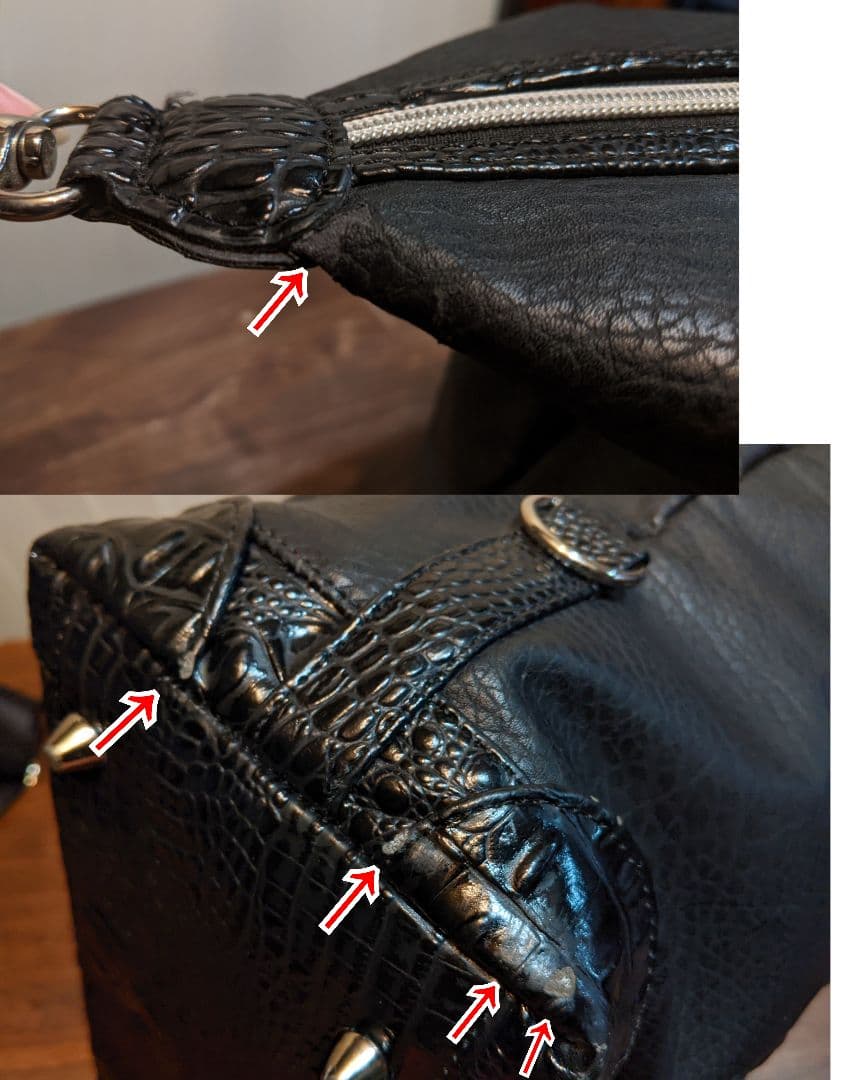 ブラック&ホワイト　ゴルフ　2way　トートバッグ　ショルダーバッグ　靴入れ