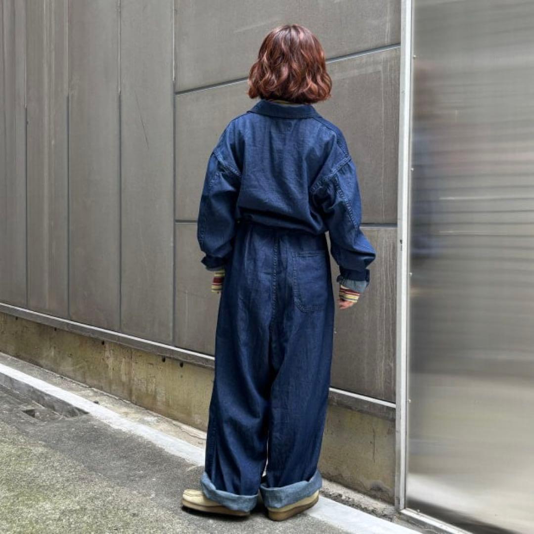 BEAMS BOY デニムミリタリーオールインワン