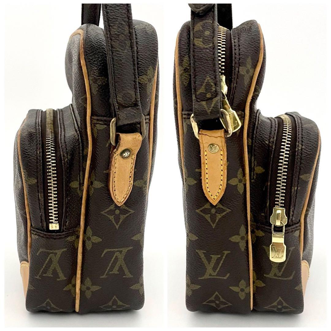 ルイヴィトン　アマゾン　ショルダーバック　ヌメ革　モノグラム