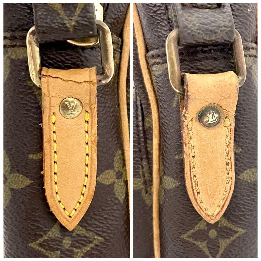 ルイヴィトン　アマゾン　ショルダーバック　ヌメ革　モノグラム