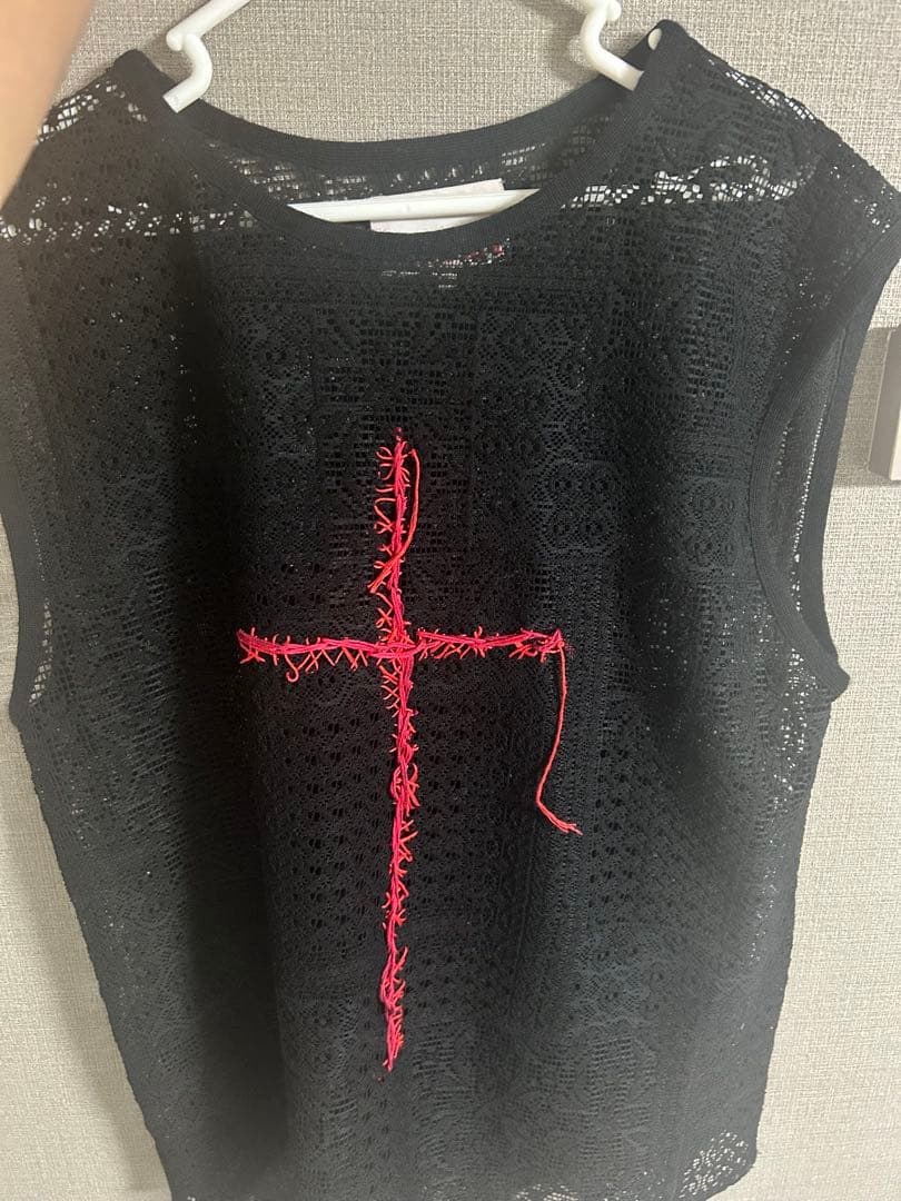 orimi 22ss 黒レースタンクトップ　size 2