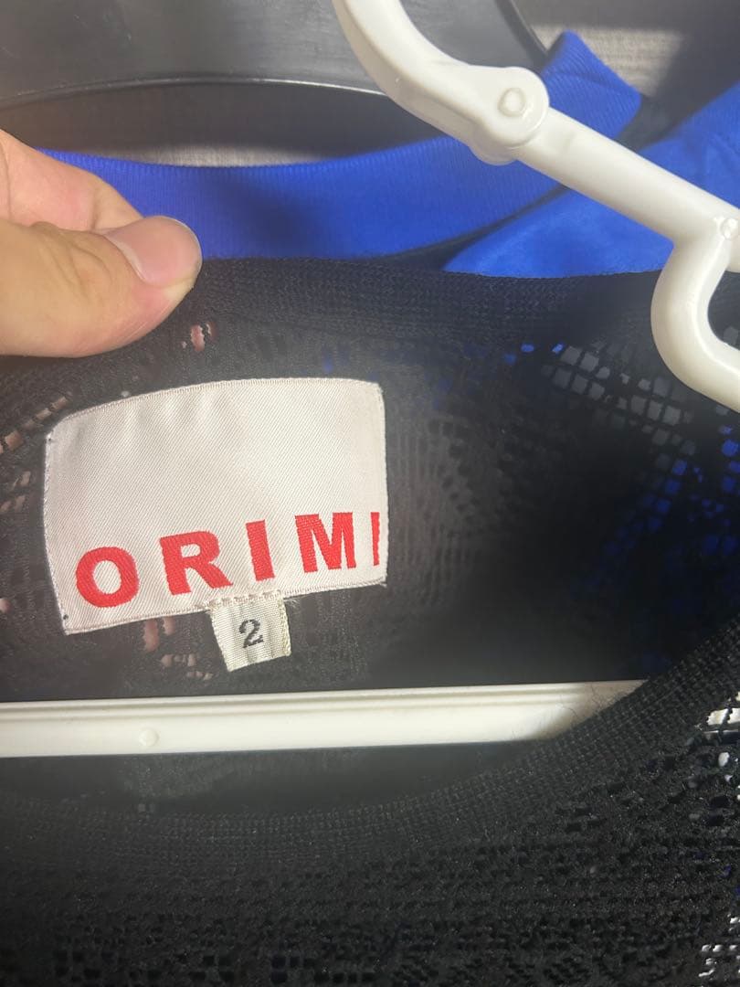 orimi 22ss 黒レースタンクトップ　size 2