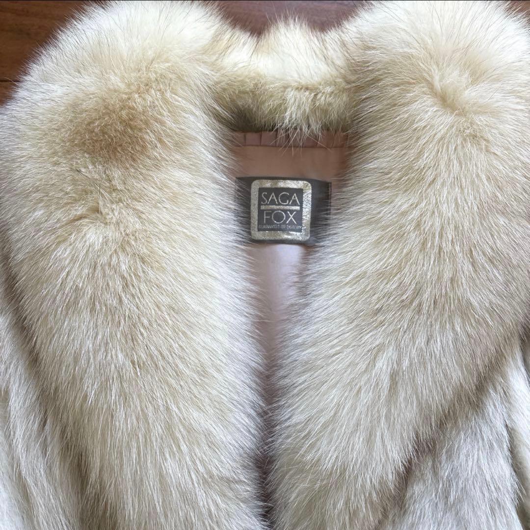 SAGAFOX サガフォックス リアルファー コート　ミンク毛皮　9号