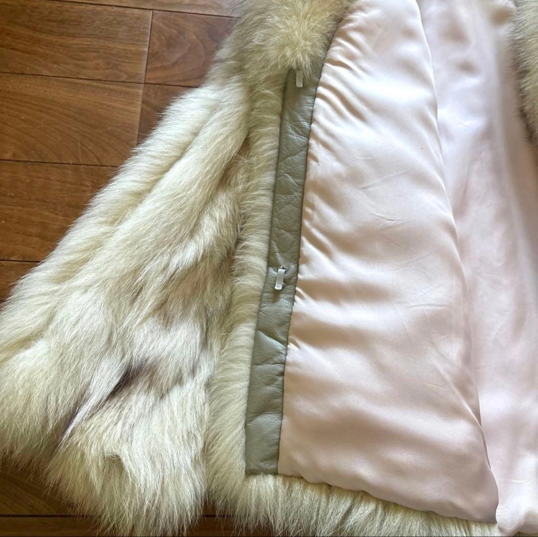 SAGAFOX サガフォックス リアルファー コート　ミンク毛皮　9号