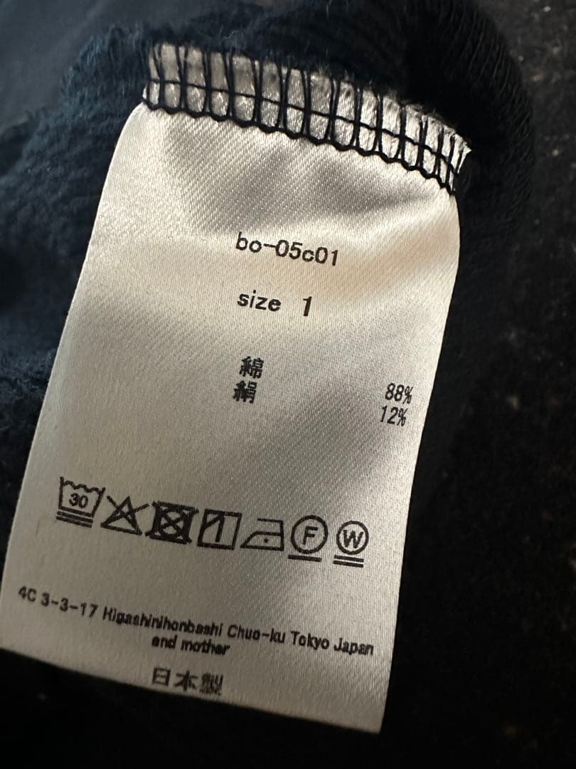 トップス 25aw barbell object nep v top BLACK 1