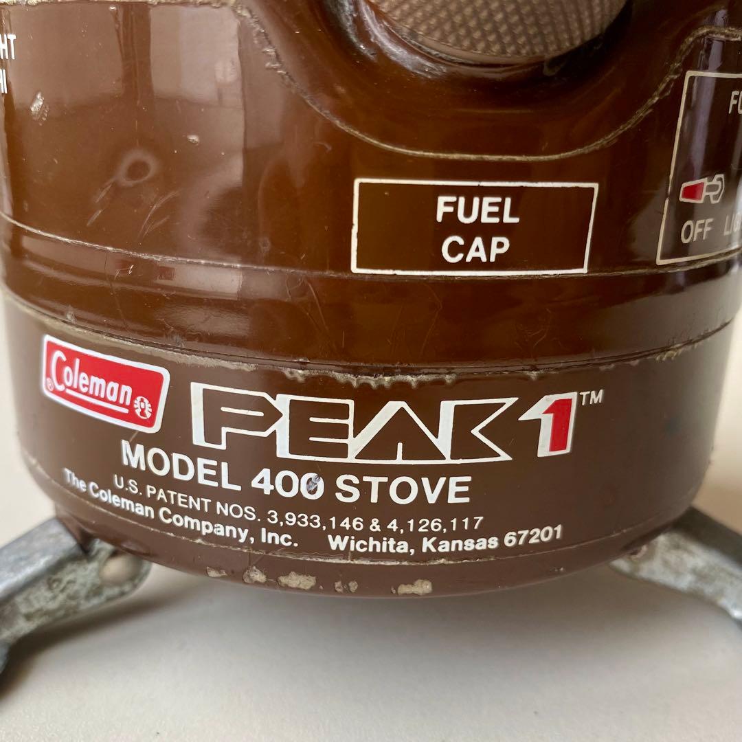 Coleman PEAK 1 MODEL 400 茶コールマンバーナー ピーク1