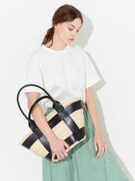 定価37,400円 新品 DEMELLIER デメリエー かごバッグサントリーニ