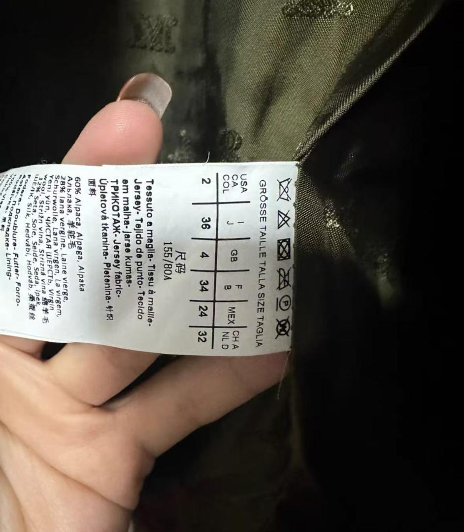 MaxMara オリーブグリーン ファーコート 36サイズ