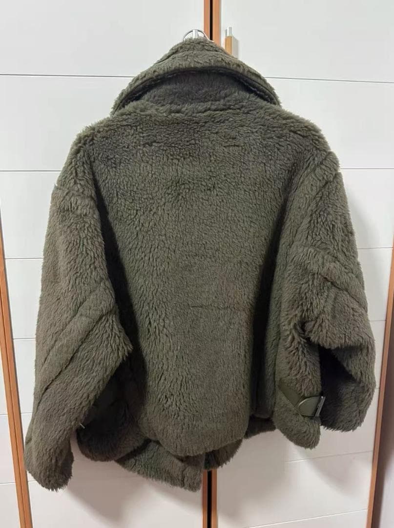 MaxMara オリーブグリーン ファーコート 36サイズ