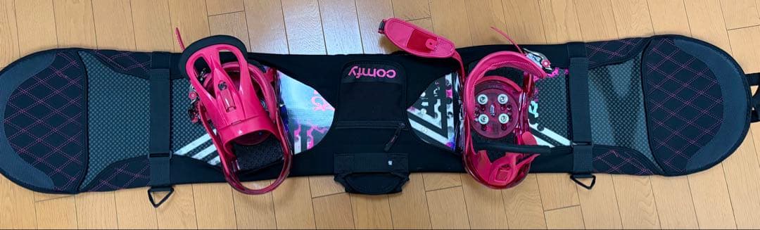 RIDE レディース スノボセットスノーボード ビンディング　ケース付　６点