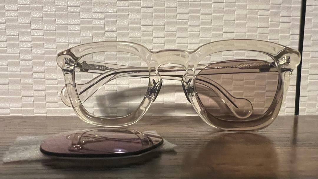 モンクレール ML0006 クリアフレーム カラーレンズ おまけ付 廃番