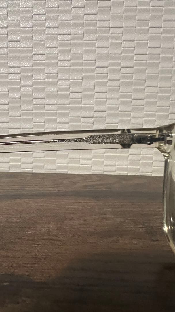 モンクレール ML0006 クリアフレーム カラーレンズ おまけ付 廃番