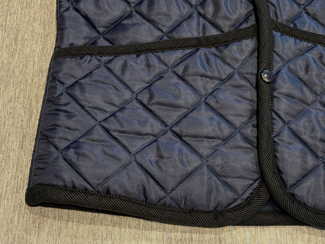⚫︎お値下げ美品⭐︎ラベンハム38キルティングベストリバーシブルネイビーチェック