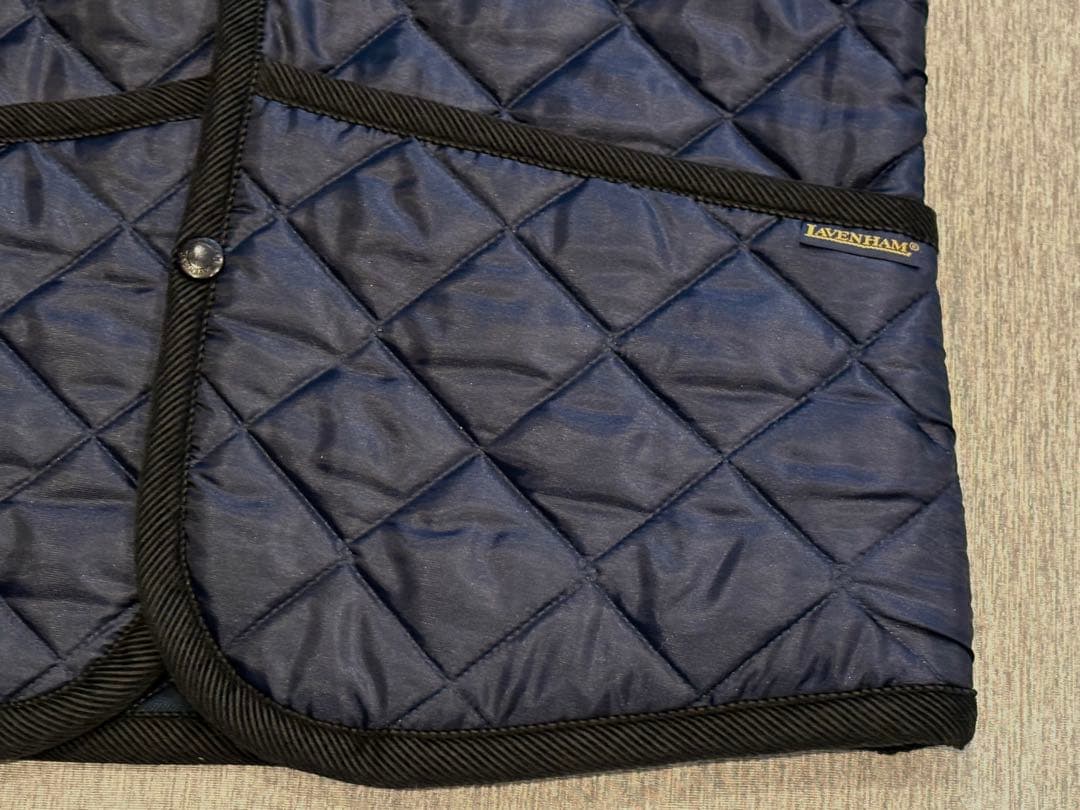 ⚫︎お値下げ美品⭐︎ラベンハム38キルティングベストリバーシブルネイビーチェック