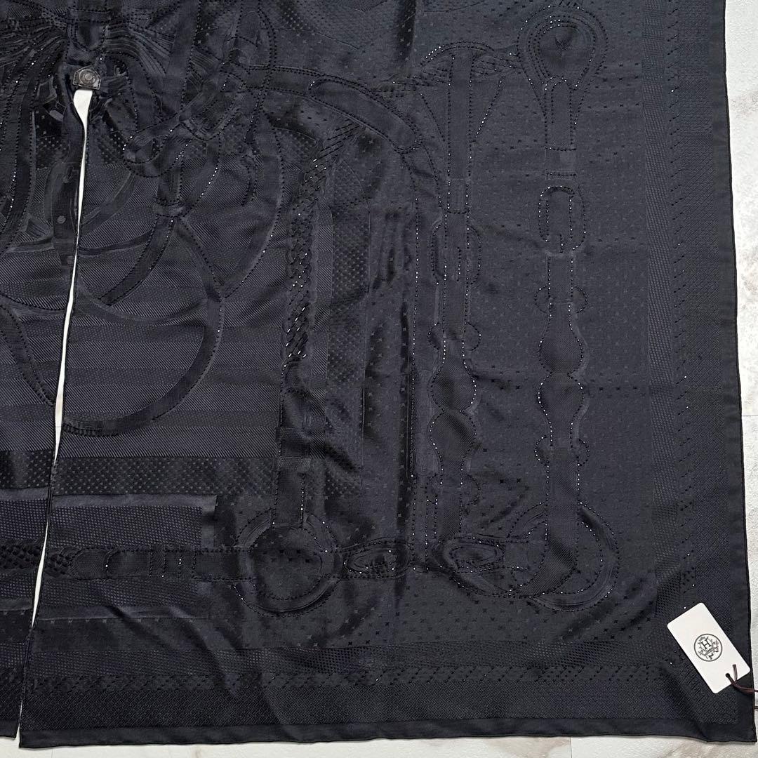 定価83万★未使用保管品★23ss★エルメス★コーチング・ペルル★シルクポンチョ