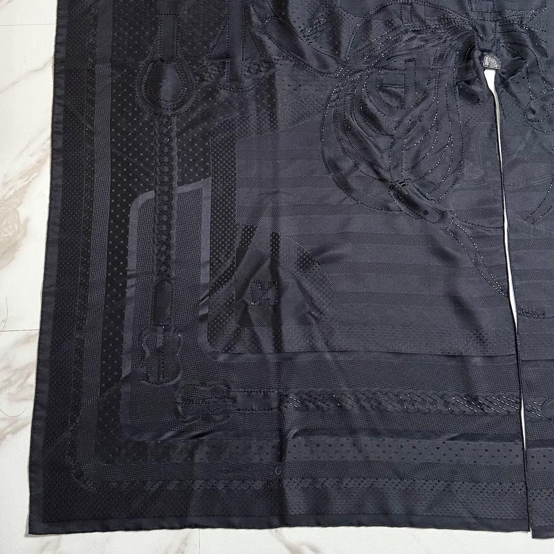 定価83万★未使用保管品★23ss★エルメス★コーチング・ペルル★シルクポンチョ