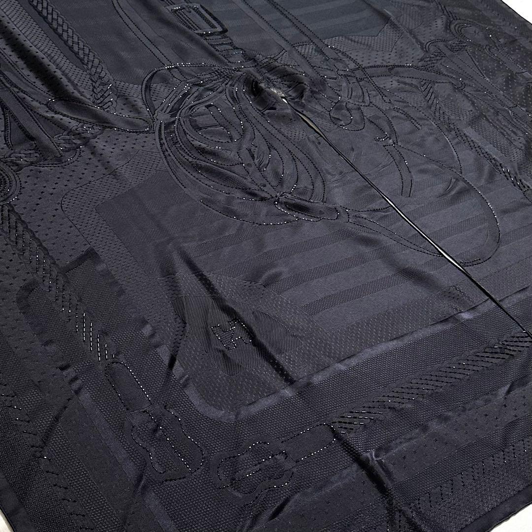 定価83万★未使用保管品★23ss★エルメス★コーチング・ペルル★シルクポンチョ