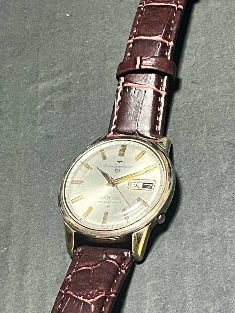 ★美品ケース磨き済！セイコースポーツマチック5自動巻メンズ腕時計　動作良好