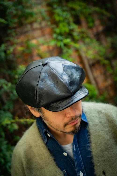 JOE McCOY HORSEHIDE NEWSBOY CAP 7 ½