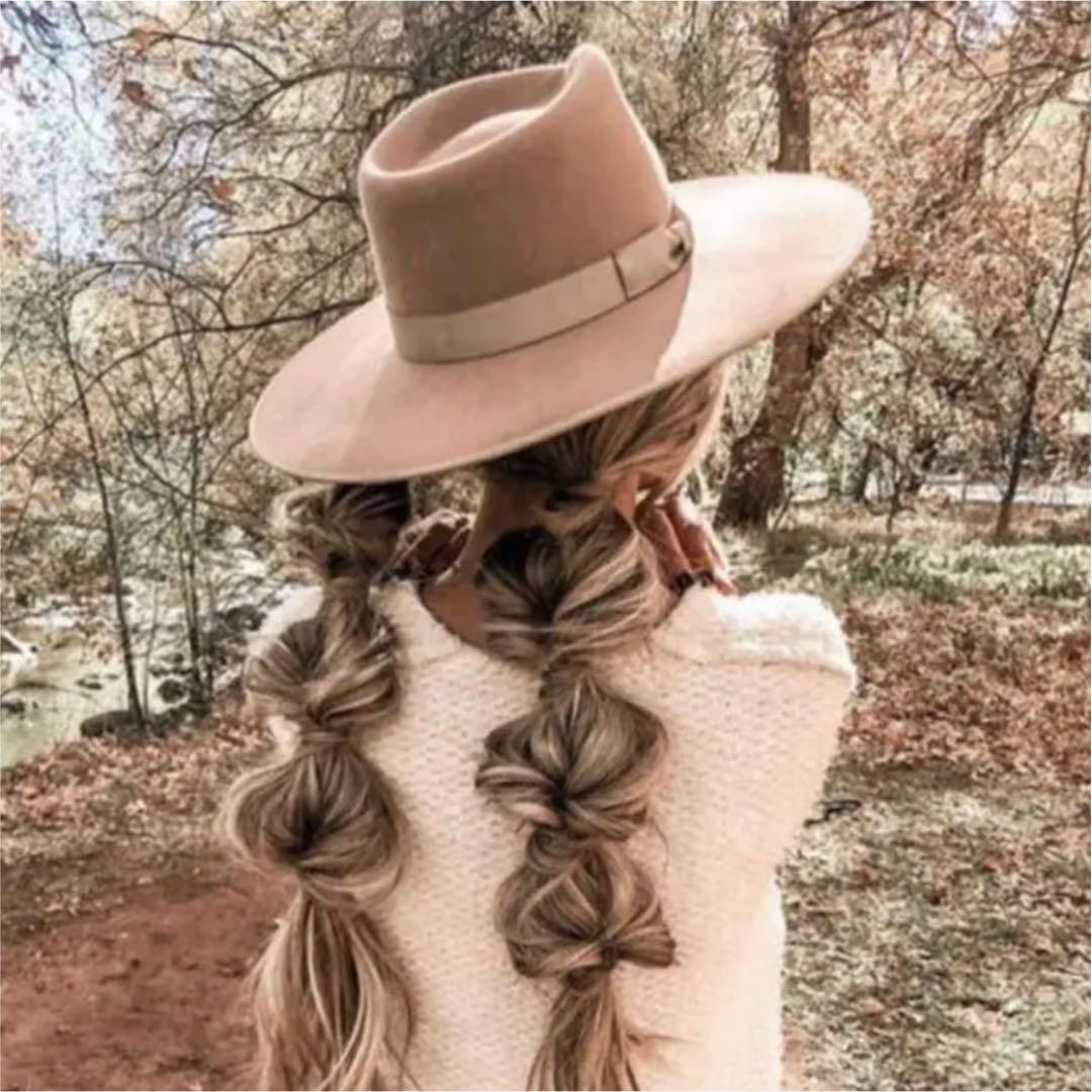 ラックオブカラー　つば広ハット　帽子