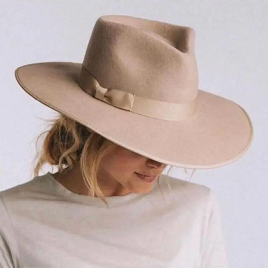 ラックオブカラー　つば広ハット　帽子