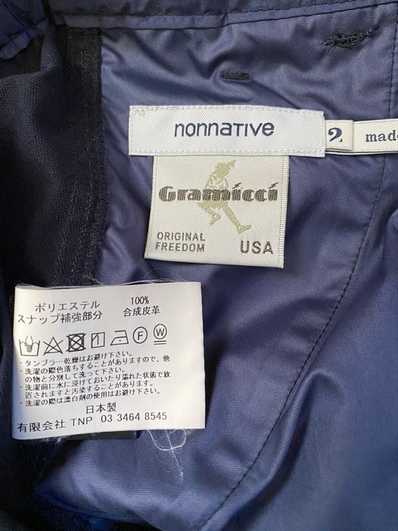 nonnative、ノンネイティブ×グラミチ、パンツ、ネイビー、サイズ:2