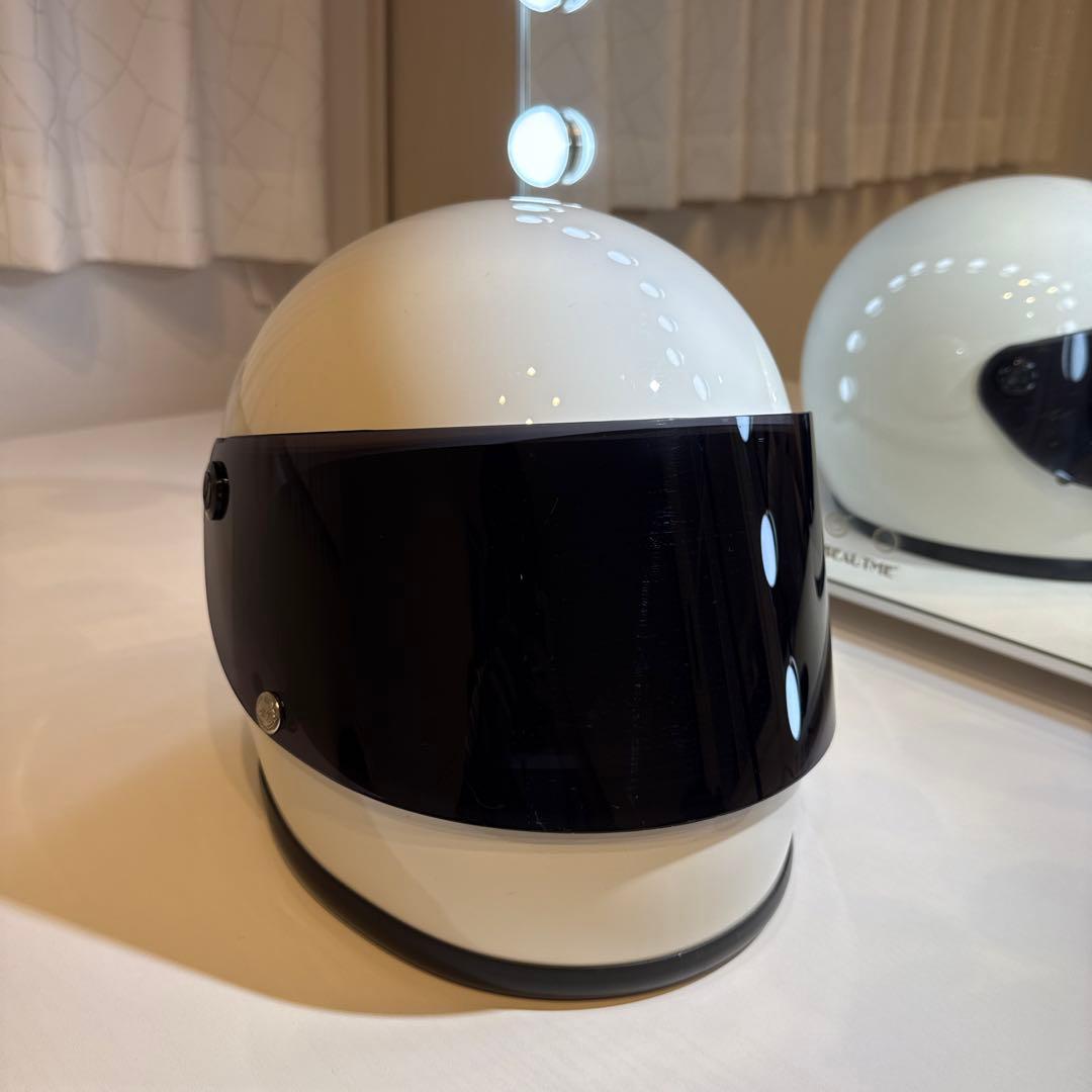 猫*長様 ホワイト フルフェイスヘルメット PSCマーク