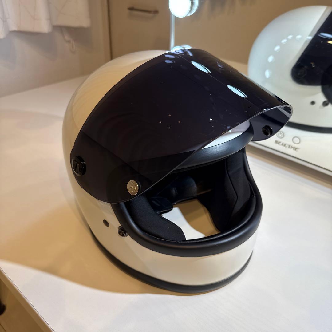 猫*長様 ホワイト フルフェイスヘルメット PSCマーク