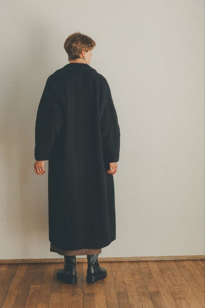 DOUBLE WOOL LONG COAT　CLANE