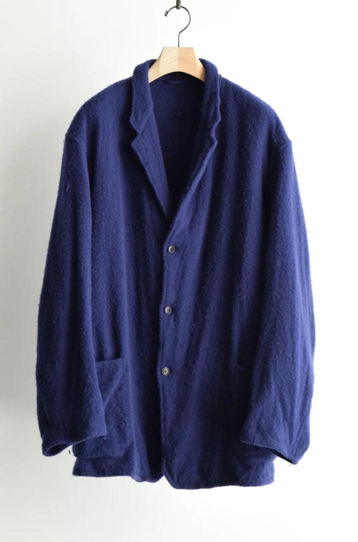 かつじCOMOLI 縮絨ウールジャケット PURPLE BLUE 25AW