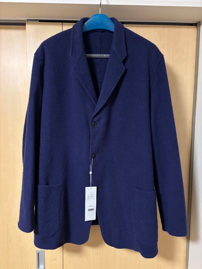 かつじCOMOLI 縮絨ウールジャケット PURPLE BLUE 25AW