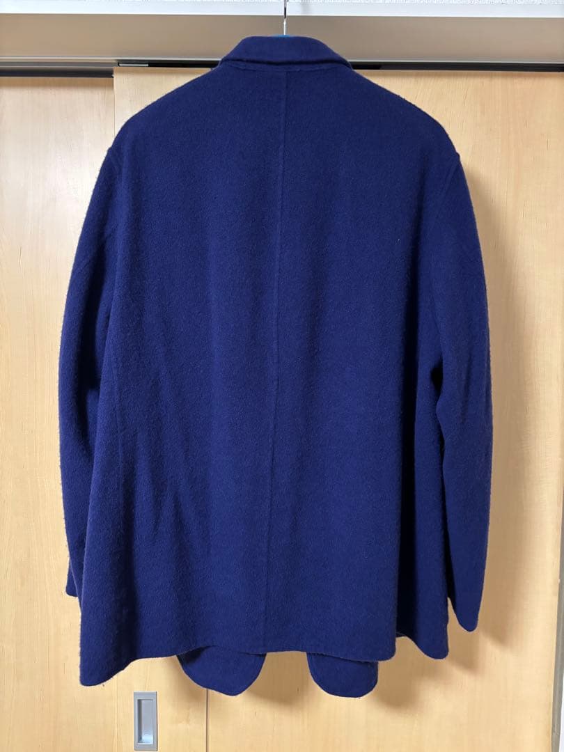 かつじCOMOLI 縮絨ウールジャケット PURPLE BLUE 25AW