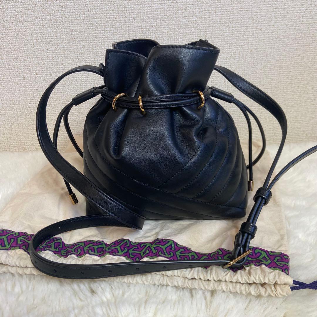 ✨️美品✨️ Tory Burch 2way ゴールド金具 キルティング 巾着