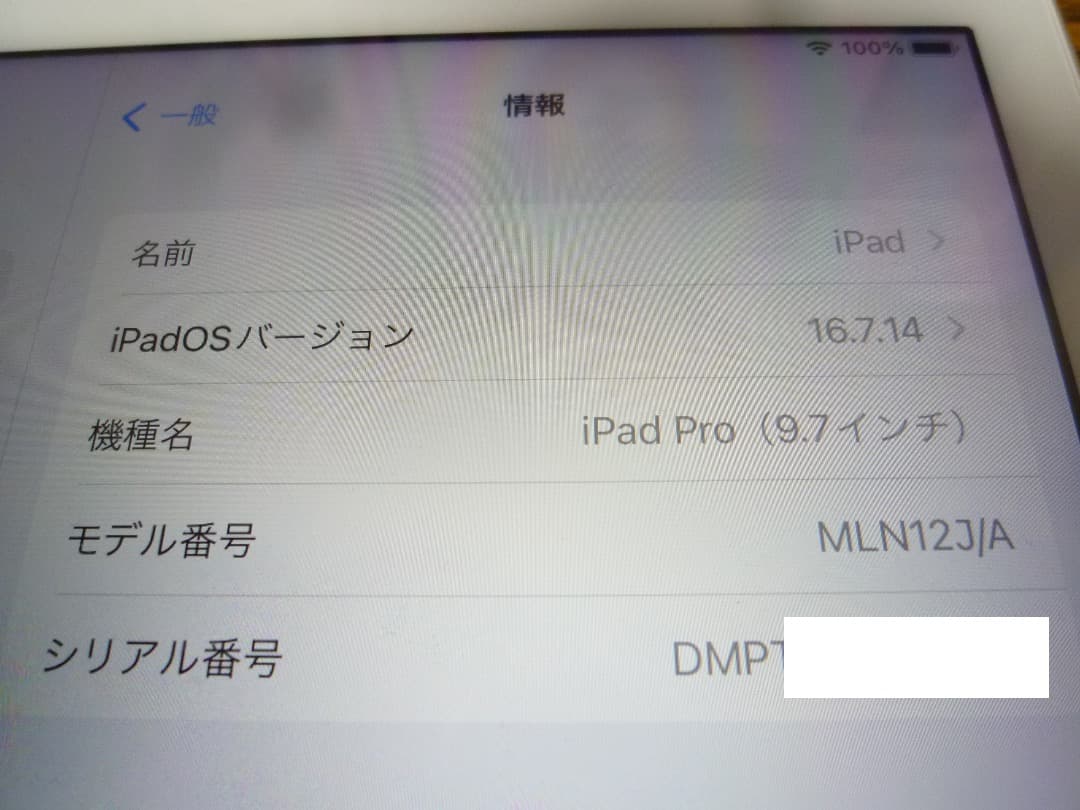 IPad Pro 9.7　256GB MLMV2J/A Wi-Fiモデル