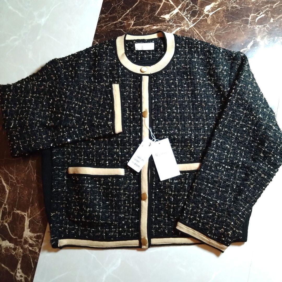 ぷーさん様リクエスト TOMORROWLAND ニットコンビツイード ジャケット