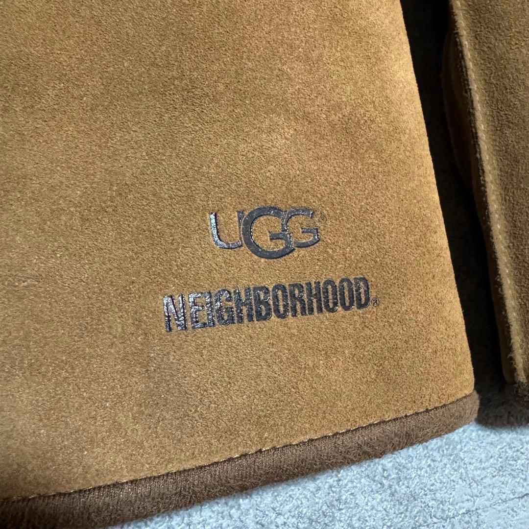 UGG × NEIGHBORHOOD コラボ ムートンミトン 手袋 M ブラウン