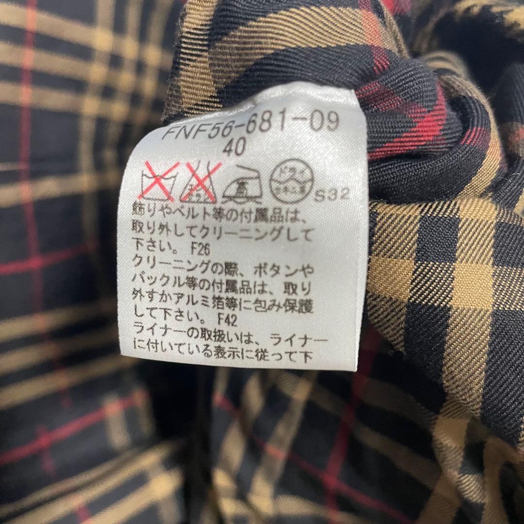 BURBERRY BLUE LABEL トレンチコート　ライナー　黒　40